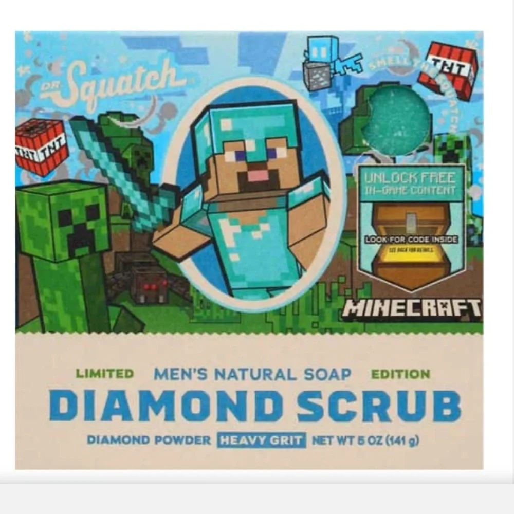 Dr. Squatch Minecraft Diamond Bar Soap